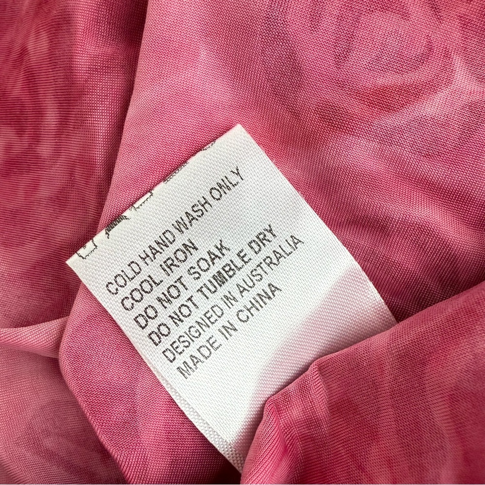 Hello Molly Found Myself Maxi Dress Pink Sz 4 NWT Floral Burnout Velvet - Picture 11 of 12